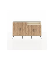 Arges Konsol 6 Raflı 4 Kapaklı 176x30x99 Aytaşı-Çam/Aytaşı