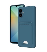 Samsung Galaxy A06 Kılıf Kelvin Kartvizitli Silikon - Mavi