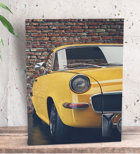 BK Gift Klasik Araç Tasarımlı Dekoratif Mini Kanvas Tablo 15x20cm-12