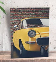 BK Gift Klasik Araç Tasarımlı Dekoratif Mini Kanvas Tablo 15x20cm-12