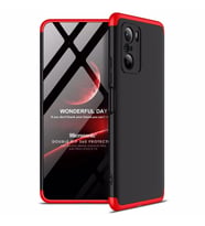 Microsonic Xiaomi Mi 11i Kılıf Double Dip 360 Protective Siyah Kırmızı