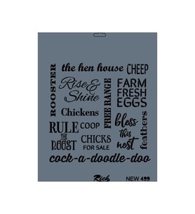 New Seri N-499 Stencil 35X25 Cm
