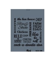 New Seri N-499 Stencil 35X25 Cm