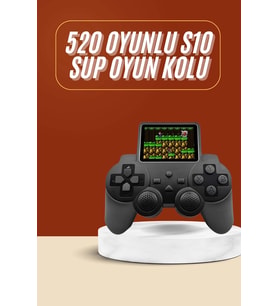 Mey İthalat® Yeni Nesil Mini Atari 520 Oyunlu S10 El Atarisi Video Oyun Konsolu