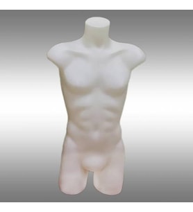 Vitrin Mankeni Erkek Plastik Yarım Üst Paçalı Manken (Herkül) - İç Çamaşır Mankeni (Vitrin RAF)