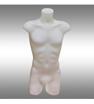 Vitrin Mankeni Erkek Plastik Yarım Üst Paçalı Manken (Herkül) - İç Çamaşır Mankeni (Vitrin RAF)