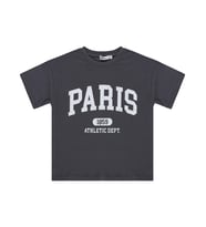 Civil Girls Paris Baskılı 6-9 Yaş Tişört - Gri