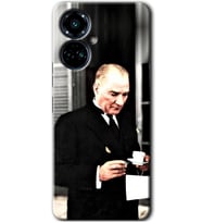 Tecno Camon 19 Pro Kılıf HD Desen Baskılı Kılıf - Atatürk Türk Kahvesi