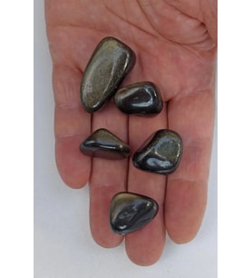 50 Gram Flaşlı Obsidyen Tamburlu Parçalar 666