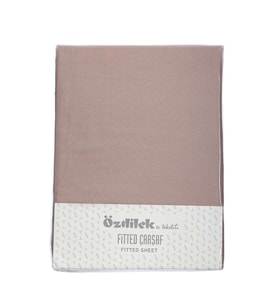 Özdilek Fitted Lastikli Tek Kişilik Çarşaf Seti (100x200)-Toprak Kahve (Kahverengi)