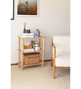 Concept 2 Raflı Organizer Kitaplık Banyo Mutfak Dolabı Balkon Ofis Düzenleyici Ahşap Nature