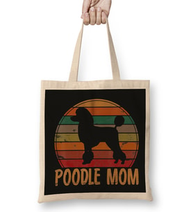 Poodle Mom 04 Bez Çanta Uzun Saplı
