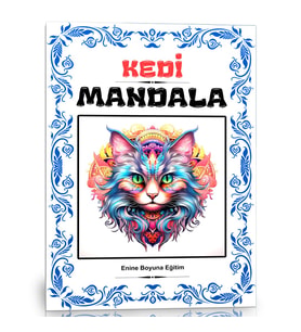 Kedi Mandala Boyama Kitabı (Kedigiller Familyası)