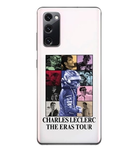 Samsung Galaxy S20 FE Uyumlu Charles Leclerc Tasarımlı Şeffaf Telefon Kılıfı
