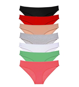 7 adet Süper Eko Set Likralı Kadın Slip Külot Set 3