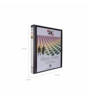 FİRMA EVRAK SUNUM KLASÖRÜ A4 PVC 3 CM 2 HALKALI (250 YAPRAK) 27,5X32 CM (Siyah)