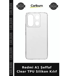 Redmi A1 Şeffaf Clear TPU Silikon Kılıf Telefon Koruma Arka Kapak Cihaz Kılıfı