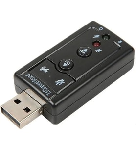 7.1 USB Stereo Ses Adaptörü, Harici Ses Kartı, PC ve Dizüstü Bilgisayar için 3D USB Ses Adaptörü