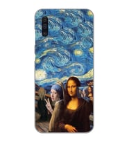 Samsung Galaxy A50 - A30S Uyumlu Sanatsal Vintage Tasarımlı Şeffaf Telefon Kılıfı