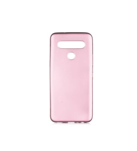 LG K61 Uyumlu Kılıf Zore Premier Silikon Kapak (Rose Gold Altın)