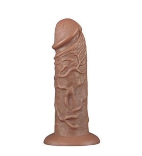 OdinsShop Yeni Nesil Çift Katmanlı 26,6 cm Realistik Kalın Dildo Melez Penis