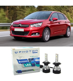 Citroen C4 Led Xenon Kısa Far Ampulü H7 Access Yeni Seri Beyaz 2012-2017