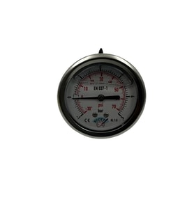 Manometre Gliserinli Arka Çıkışlı Q63 - 0 - 1 + 5 Bar 1/4