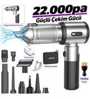 Ezere DuoForceVac 22000pa Güçlü Portatif Taşınabilir Vakumlu Kablosuz Üflemeli - SSSSSS5610-6