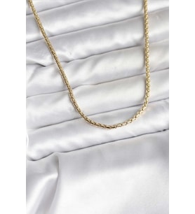 14K Gold Renk Kaplama Zincir Model CM Kadın Kolye TJ-BKO10742