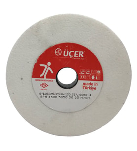 Hızar Makinesi İçi Çukur Bileme(Zımpara) Taşı 125X25X20-70X14