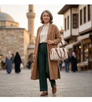 El Kol ve Omuz Ayarlanabilir Askılı Günlük Çanta (Krem)