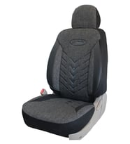 Volkswagen Golf Uyumlu Keten Kumaş Oto Koltuk Kılıfı - FÜME-SİYAH (Karışık)