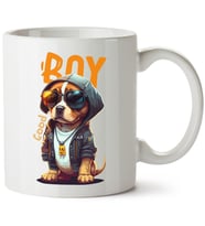 Köpek Baskılı Porselen Kupa Bardak