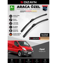 S-Dizayn Opel Vivaro A Ön Cam Silecek Seti 2001-2014 Premium Araca Özel 60-53 Cm A+ Kalite