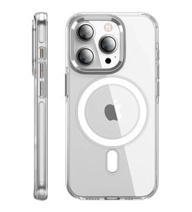 iPhone 15 Pro Max Kılıf Crystal Magsafe Kapak - Şeffaf
