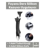 Premium Mutfak Banyo Fayans Derz Silikon Kazıyıcı Sıyırıcı Doğrayıcı Uygulayıcı 3 in 1 Aparat
