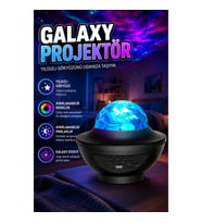 Yıldızlı Galaxy LED Projektör Gece Lambası – Bluetooth Bağlantılı Ayarlanabilir Renk ve Parlaklık