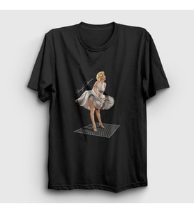 Presmono Unisex Siyah Icon Marilyn Monroe T-Shirt 39055tt