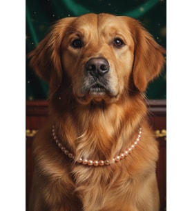 İncili Köpek Kolye- Tasma - Collar