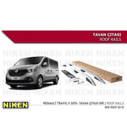 Renault Trafıc 2 Tavan Çıtası Uzun Gri 2015-sonrası Modeller Uyum