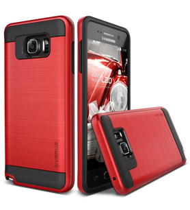 Verus Galaxy Note 5 ile Uyumlu Case Verge Series Kılıf Crimson Red