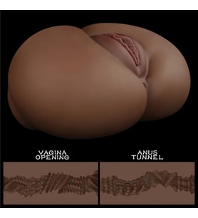 Lovetoy İki İşlevli Çamaşır Aksesuarlı Ultra Yumuşak Siyah Kalça Mastürbatör
