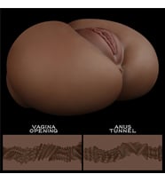 Lovetoy İki İşlevli Çamaşır Aksesuarlı Ultra Yumuşak Siyah Kalça Mastürbatör