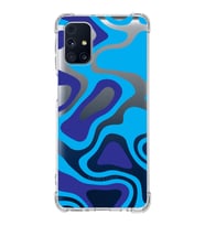 Samsung Galaxy M31s  Köşe Korumalı Antişok Kapak Renkli Desen Tasarımlı Şeffaf Silikon Kılıf