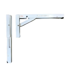 Mandallı Katlanır Masa Ayağı 1 Çift Beyaz 30cm