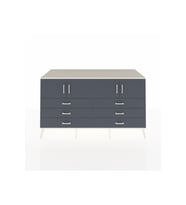 Kronos Konsol 2 Raflı 6 Çekmeceli 4 Kapaklı 176x59x99 Aytaşı-Antrasit