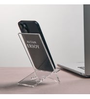 İsim Yazılı Masaüstü Cep Telefonu Standı