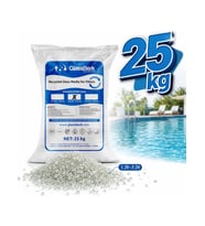 GlassBerk Cam Filtre Medyası (1.20-3.20 Mm) 25 kg Havuz Filitre Temizleme Su Arıtma Filtrasyon Filtreleme Kumu