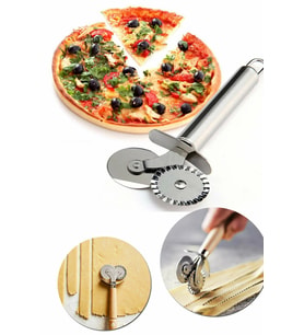 Hamur, Pizza, Börek Kesme Bıçağı Çift Başlıklı