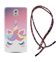 Samsung Note 3 4 5 8 9 20 Ultra 10 Lite Kılıf Boyun Asklı Rasta Silikon Sweety Unicorn 1737